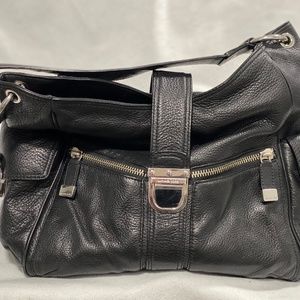 Michael Kors Black Pebbled Leather Bag